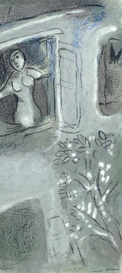 Marc Chagall, David Sauv Par Michal (Mourlot 117-46; Cramer 25), Dessins Pour La Bible, Verve,