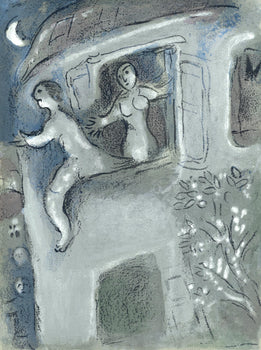 Marc Chagall, David Sauv Par Michal (Mourlot 117-46; Cramer 25), Dessins Pour La Bible, Verve,