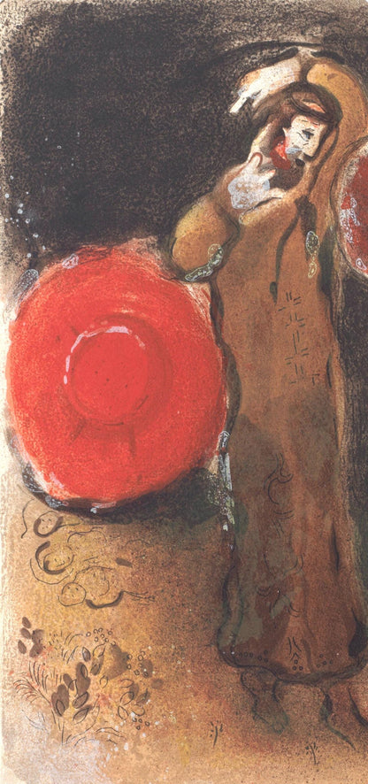 Marc Chagall, Rencontre De Ruth Et De Booz (Mourlot 117-46; Cramer 25), Dessins Pour La Bible,