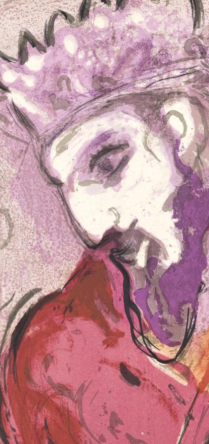 Marc Chagall, David La Harpe (Mourlot 117-46; Cramer 25), Dessins Pour La Bible, Verve, Revue,