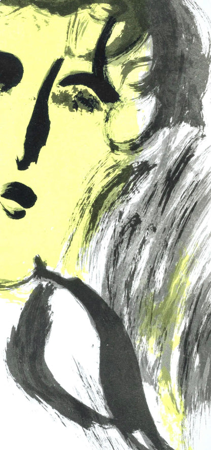 Marc Chagall, L'Ange (Mourlot 117-46; Cramer 25), Dessins Pour La Bible, Verve, Revue, Lithograph