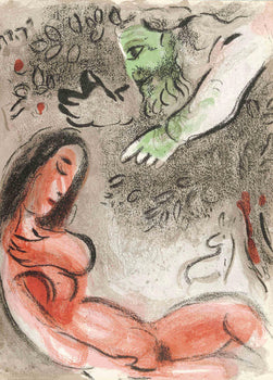 Marc Chagall, Ve Maudite Par Dieu (Mourlot 117-46; Cramer 25), Dessins Pour La Bible, Verve, Revue,