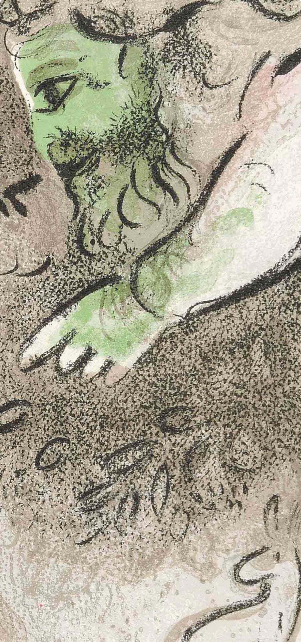 Marc Chagall, Ve Maudite Par Dieu (Mourlot 117-46; Cramer 25), Dessins Pour La Bible, Verve, Revue,