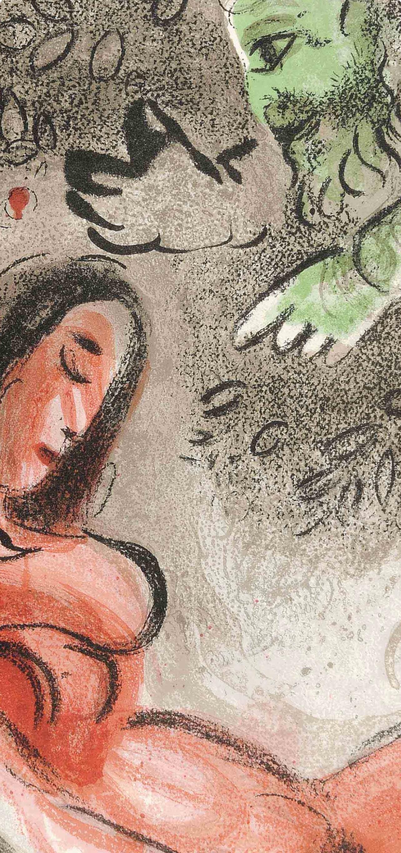 Marc Chagall, Ve Maudite Par Dieu (Mourlot 117-46; Cramer 25), Dessins Pour La Bible, Verve, Revue,