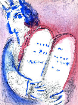 Marc Chagall, Mose Iii (Mourlot 117-46; Cramer 25), Dessins Pour La Bible, Verve, Revue, Lithograph