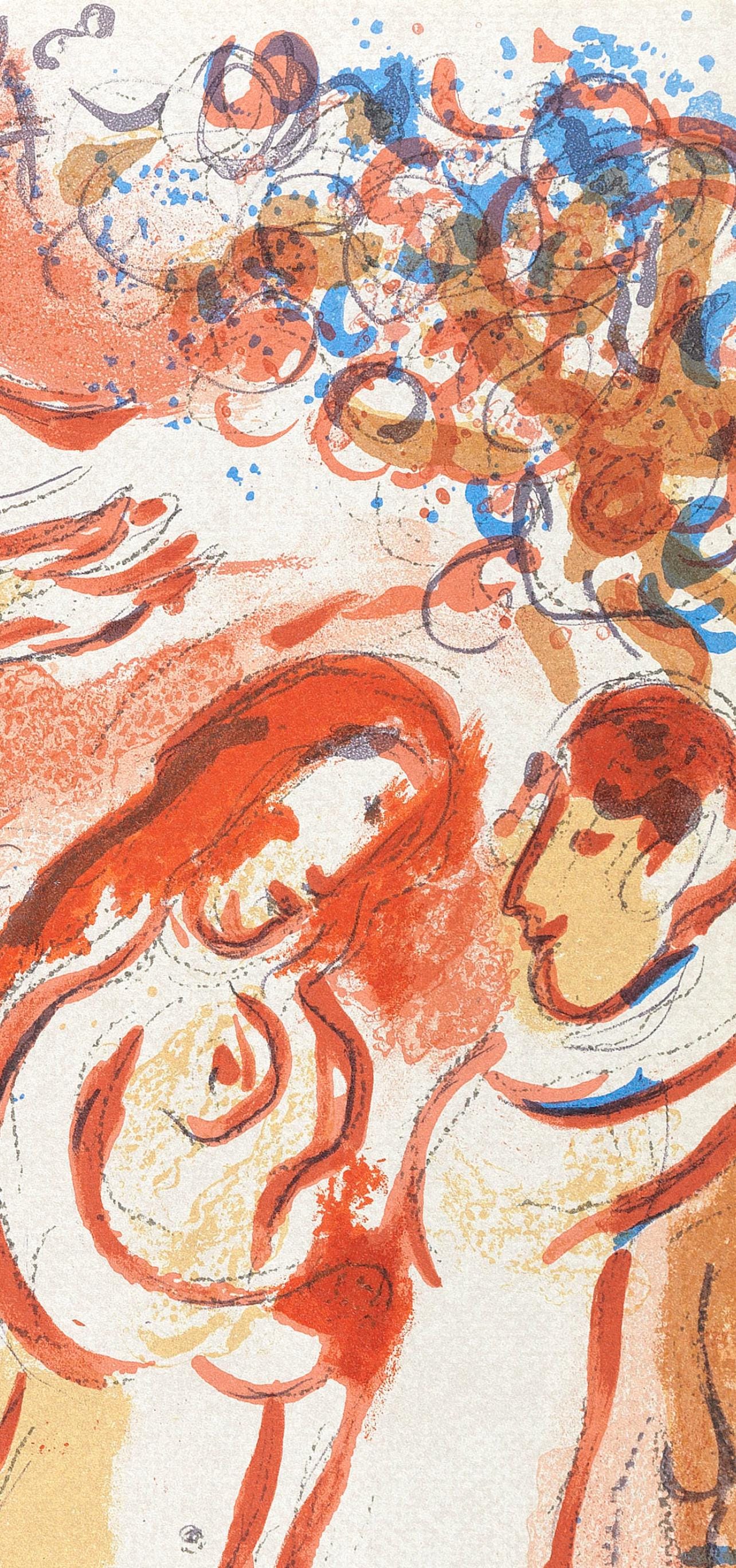 Marc Chagall, Adam Et Eve Chasss Du Paradis (Mourlot 117-46; Cramer 25), Dessins Pour La Bible,