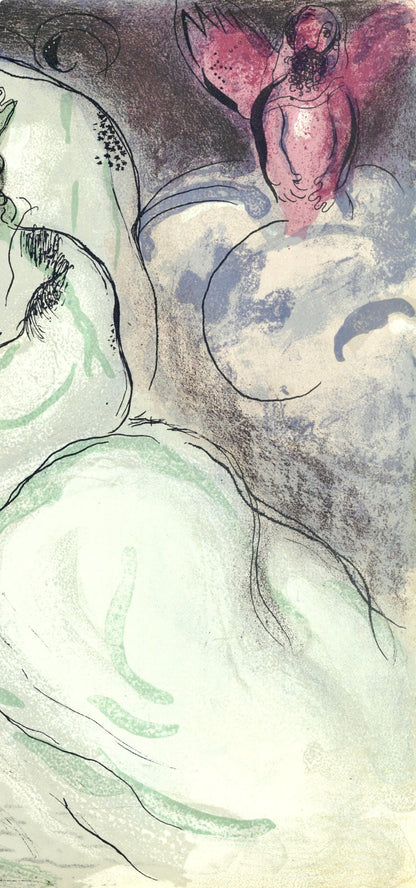 Marc Chagall, Sara Et Abimelech (Mourlot 117-46; Cramer 25), Dessins Pour La Bible, Verve, Revue,