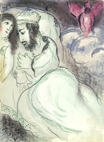 Marc Chagall, Sara Et Abimelech (Mourlot 117-46; Cramer 25), Dessins Pour La Bible, Verve, Revue,