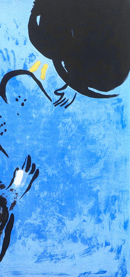 Marc Chagall, Mose Reoit Les Tables De La Loi (Mourlot 117-46; Cramer 25), Dessins Pour La Bible,