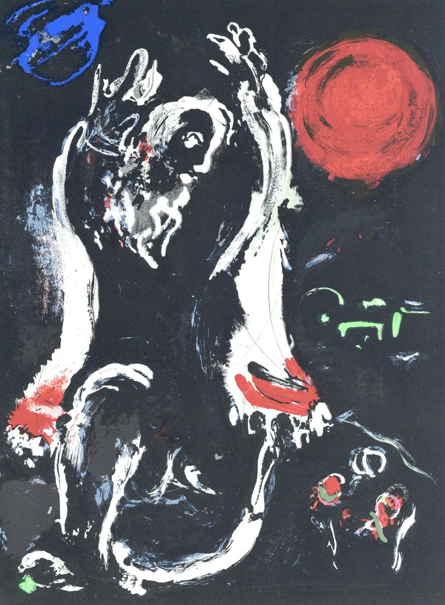Marc Chagall, Isae (Mourlot 117-46; Cramer 25), Dessins Pour La Bible, Verve, Revue, Lithograph