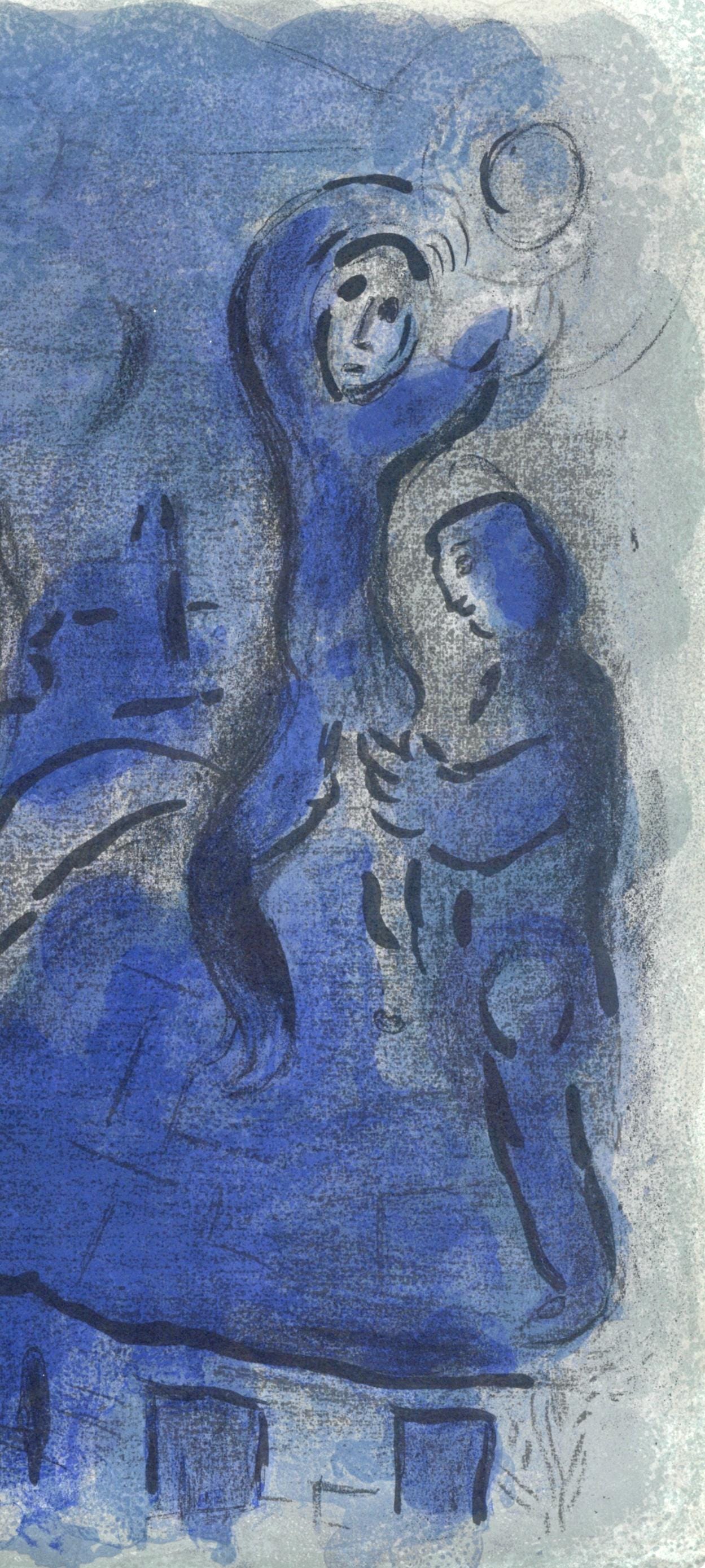 Marc Chagall, Rahab Et Les Espions De Jricho (Mourlot 117-46; Cramer 25), Dessins Pour La Bible,