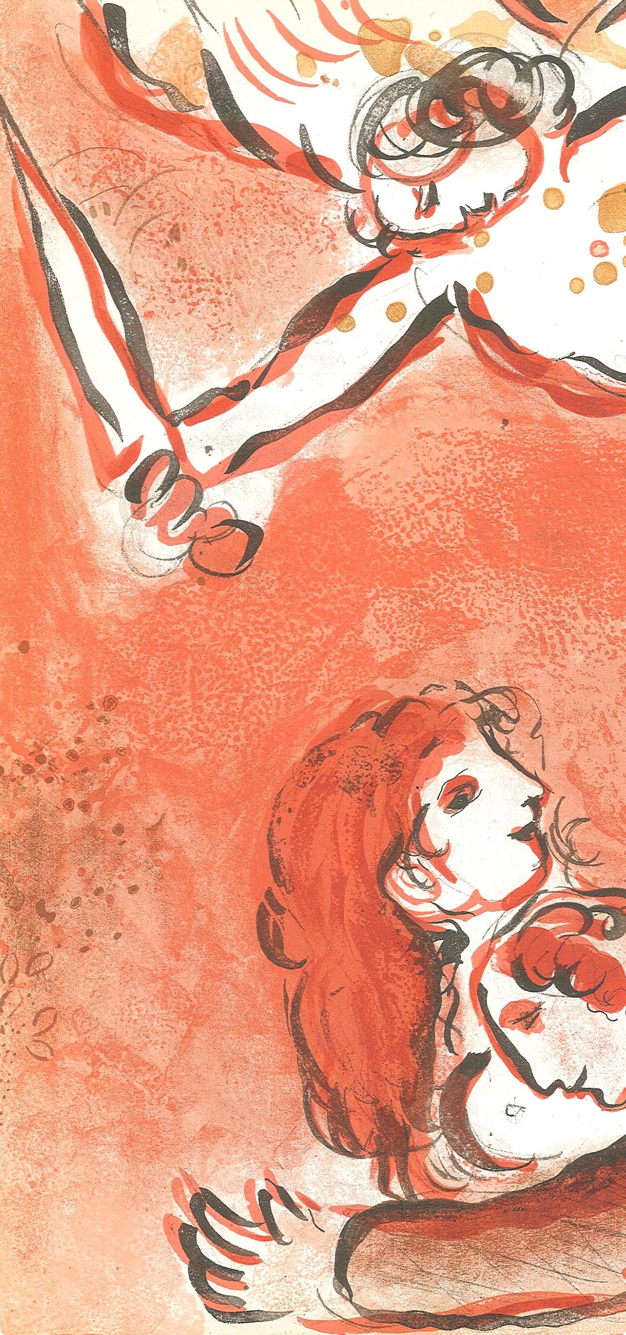 Marc Chagall, Le Visage D'Isral (Mourlot 117-46; Cramer 25), Dessins Pour La Bible, Verve, Revue,