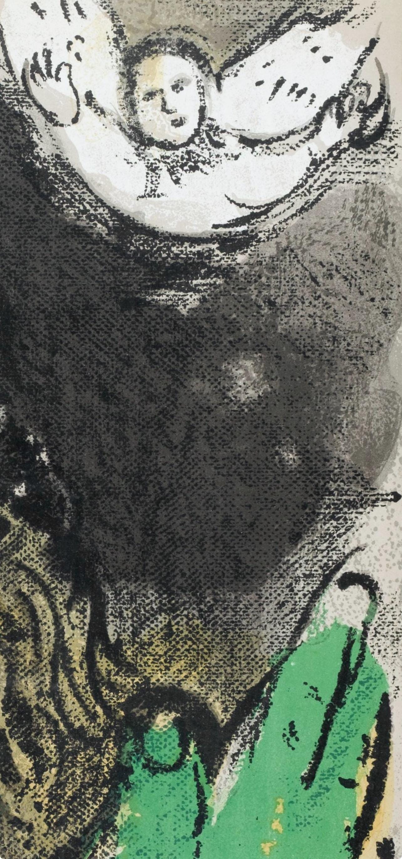 Marc Chagall, Job En Prire (Mourlot 117-46; Cramer 25), Dessins Pour La Bible, Verve, Revue,