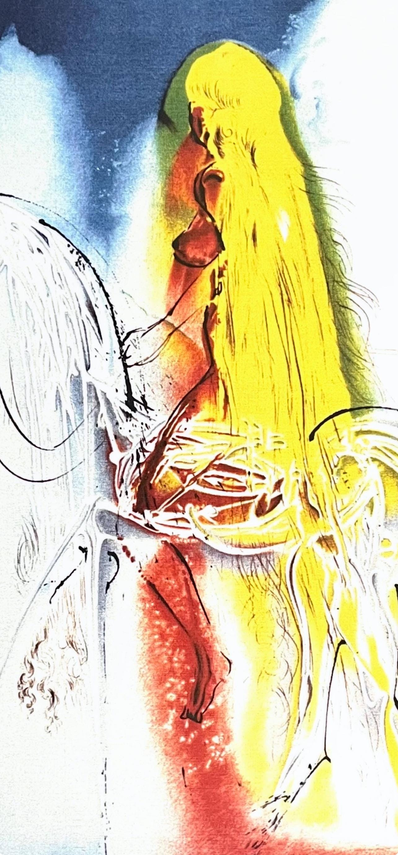 Salvador Dali, Dame Godiva, Signed, Offset Lithograph