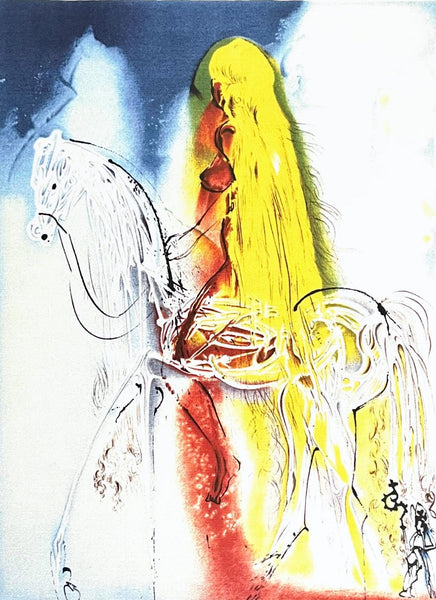 Salvador Dali, Dame Godiva, Signed, Offset Lithograph