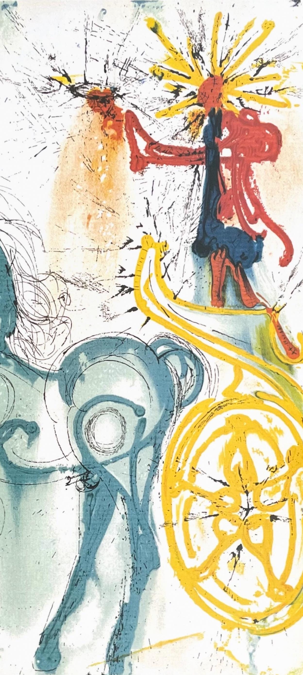 Salvador Dali, Le Cheval De Triomphe, Signed, Offset Lithograph