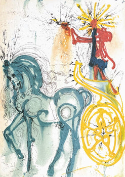 Salvador Dali, Le Cheval De Triomphe, Signed, Offset Lithograph