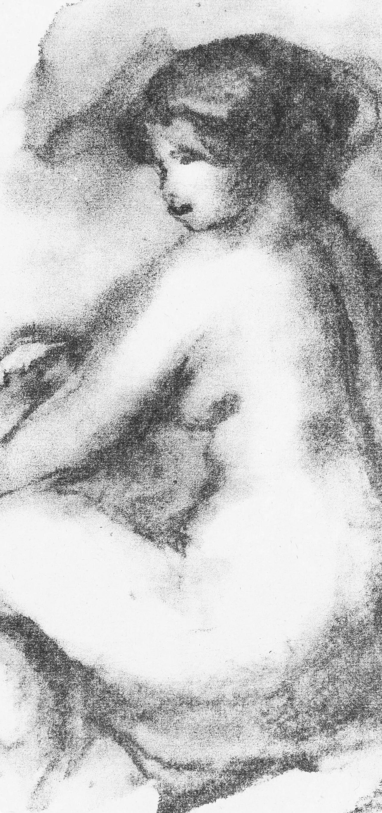 Pierre-Auguste Renoir, Femme Nue Assisse, Les Lithographies De Renoir, Lithograph