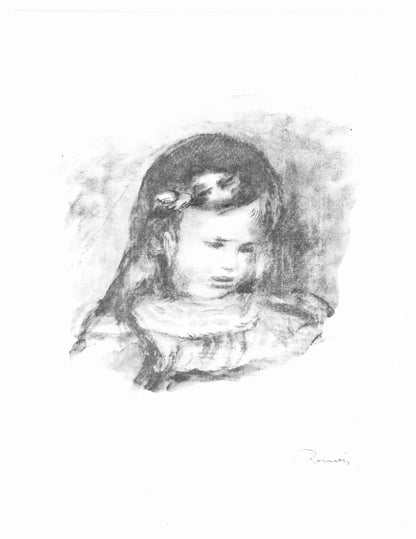 Pierre-Auguste Renoir, Claude Renoir La Tte Baisse, Les Lithographies De Renoir, Lithograph