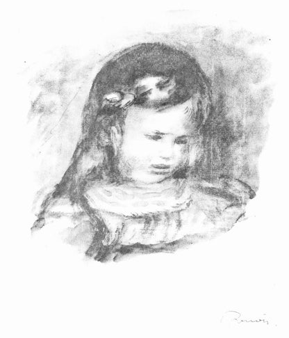 Pierre-Auguste Renoir, Claude Renoir La Tte Baisse, Les Lithographies De Renoir, Lithograph