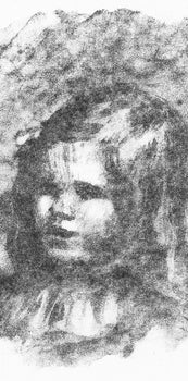 Lithograph - Pierre-Auguste Renoir - Claude Renoir tourn a gauche - Les Lithographies de Renoir