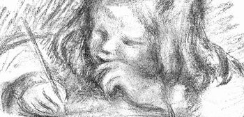 Pierre-Auguste Renoir, Claude Renoir Crivant, Les Lithographies De Renoir, Lithograph