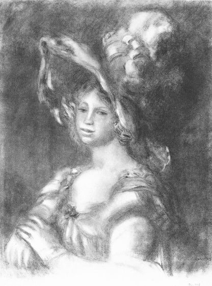 Pierre-Auguste Renoir, Jeune Femme En Buste, Les Lithographies De Renoir, Lithograph