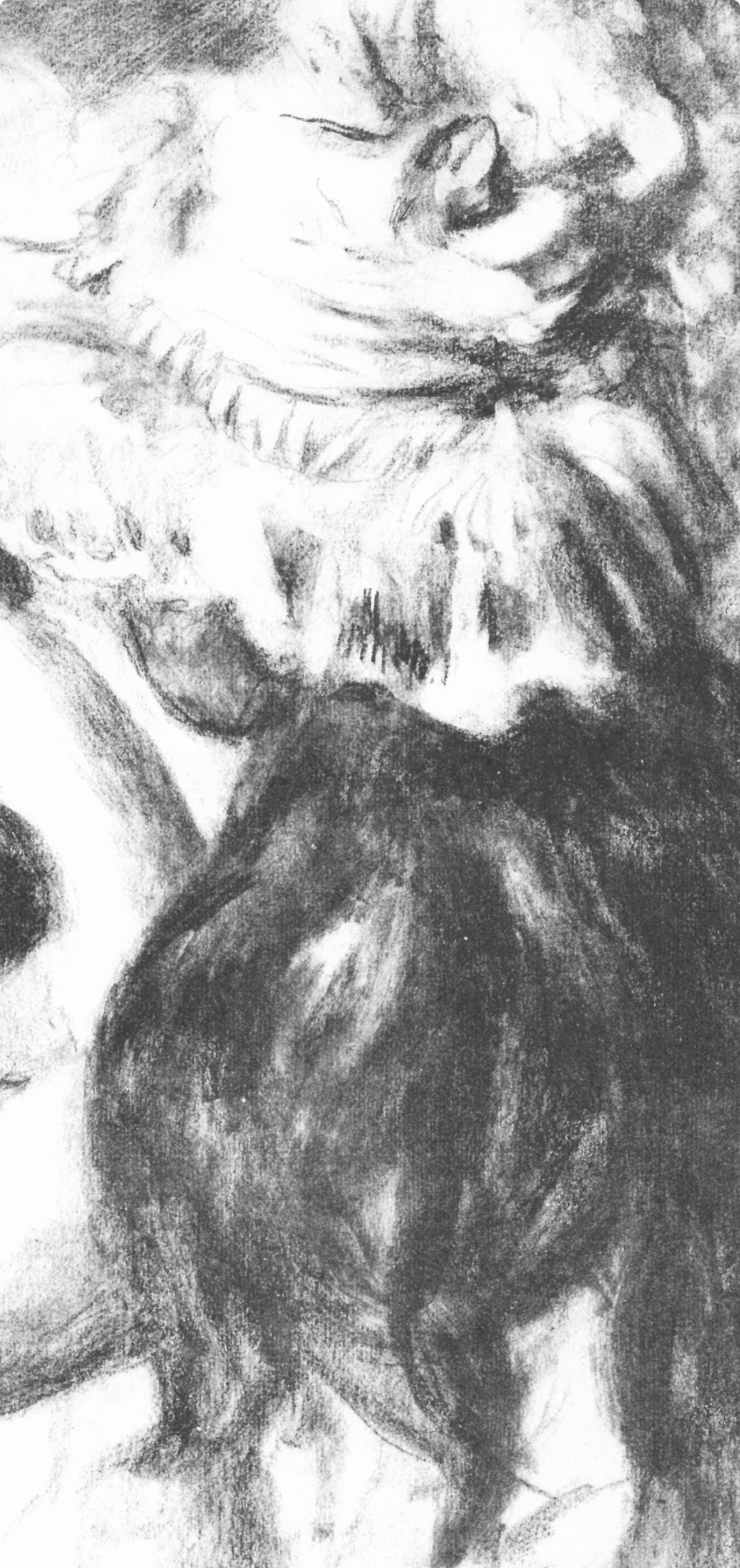 Pierre-Auguste Renoir, Le Chapeau Pingl, Tat Du Noir, Les Lithographies De Renoir, Lithograph