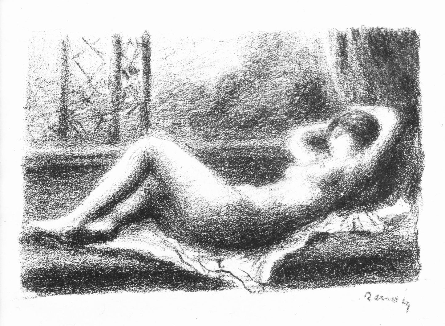 Pierre-Auguste Renoir, Odalisque, Les Lithographies De Renoir, Lithograph