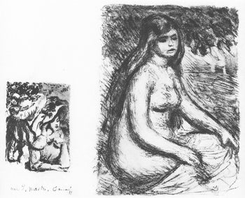 Pierre-Auguste Renoir, Le Chapeau Pingl Et La Baigneuse, Les Lithographies De Renoir, Lithograph