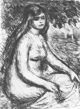 Pierre-Auguste Renoir, Le Chapeau Pingl Et La Baigneuse, Les Lithographies De Renoir, Lithograph