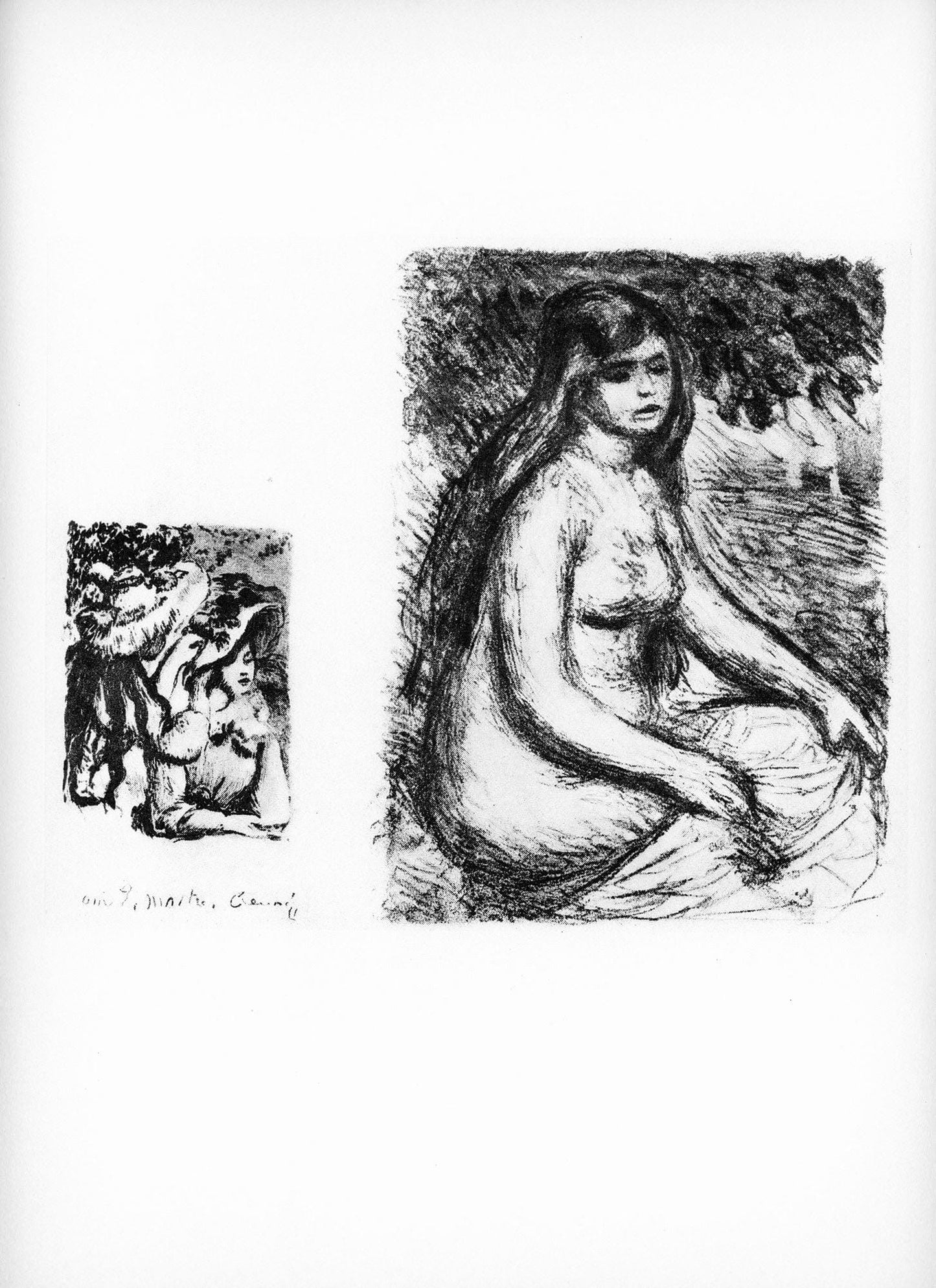 Pierre-Auguste Renoir, Le Chapeau Pingl Et La Baigneuse, Les Lithographies De Renoir, Lithograph