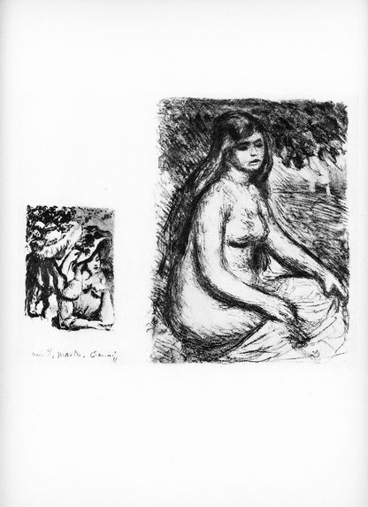 Pierre-Auguste Renoir, Le Chapeau Pingl Et La Baigneuse, Les Lithographies De Renoir, Lithograph