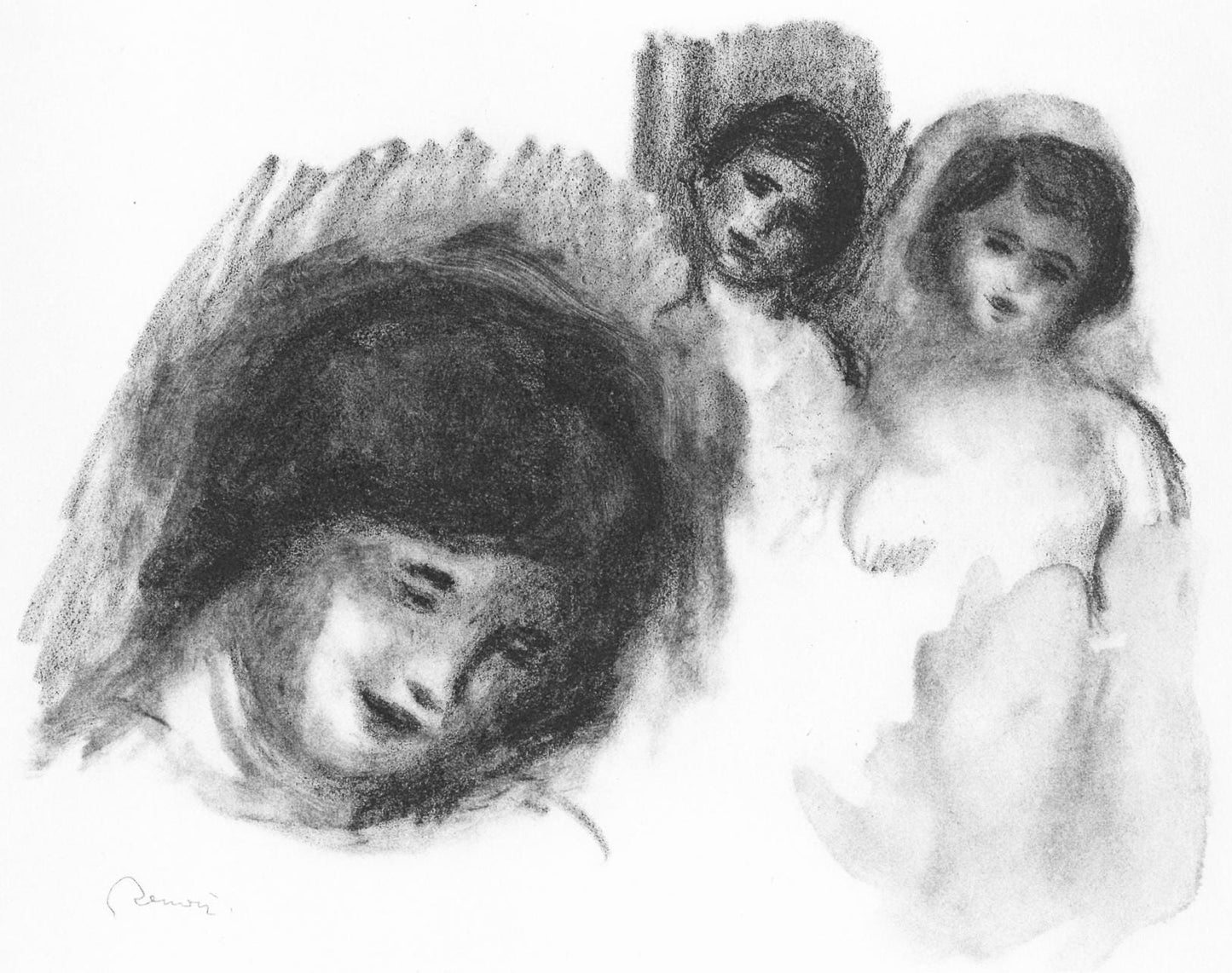 Pierre-Auguste Renoir, Pierre Aux Trois Croquis, Les Lithographies De Renoir, Lithograph