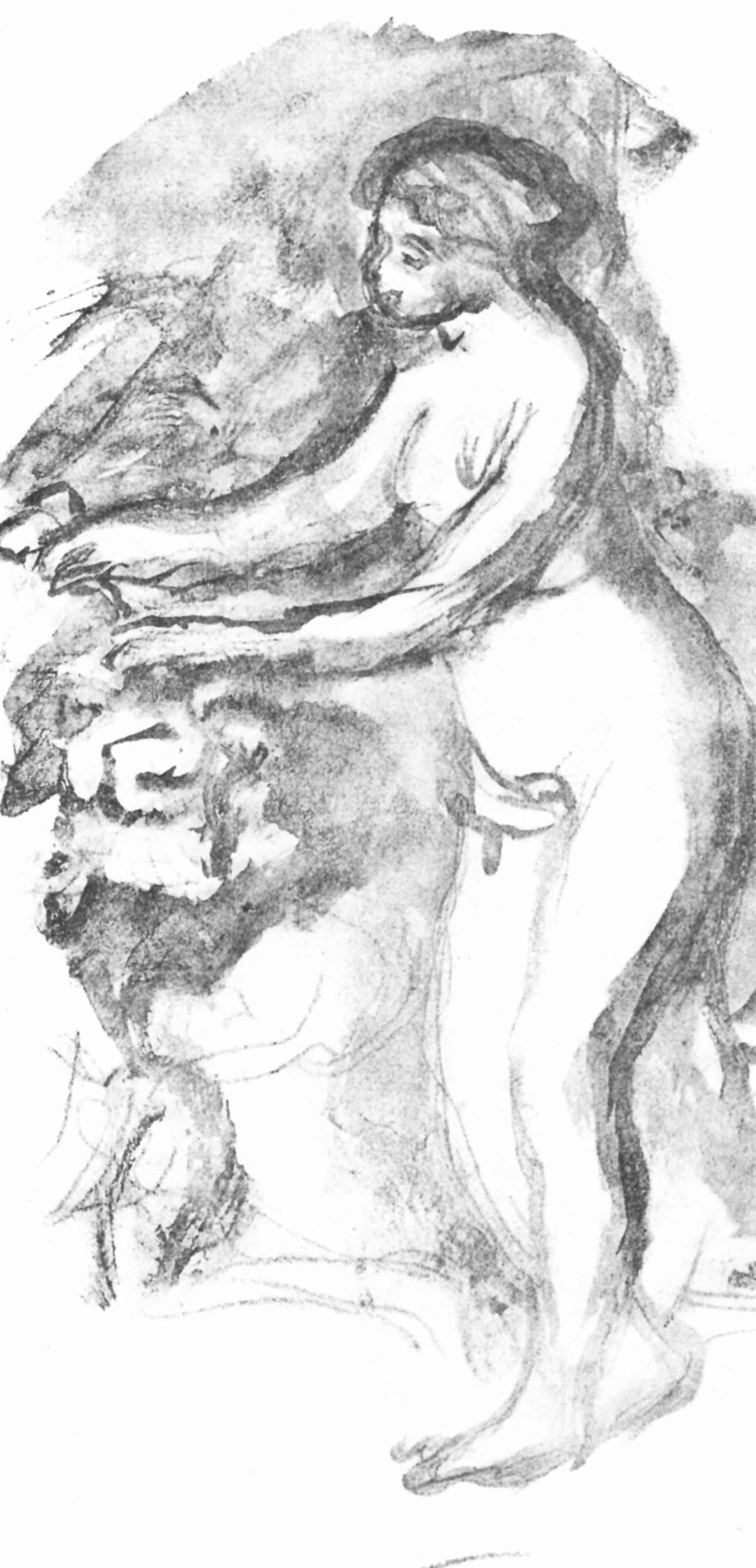 Pierre-Auguste Renoir, Femme Au Cep De Vigne, Les Lithographies De Renoir, Lithograph