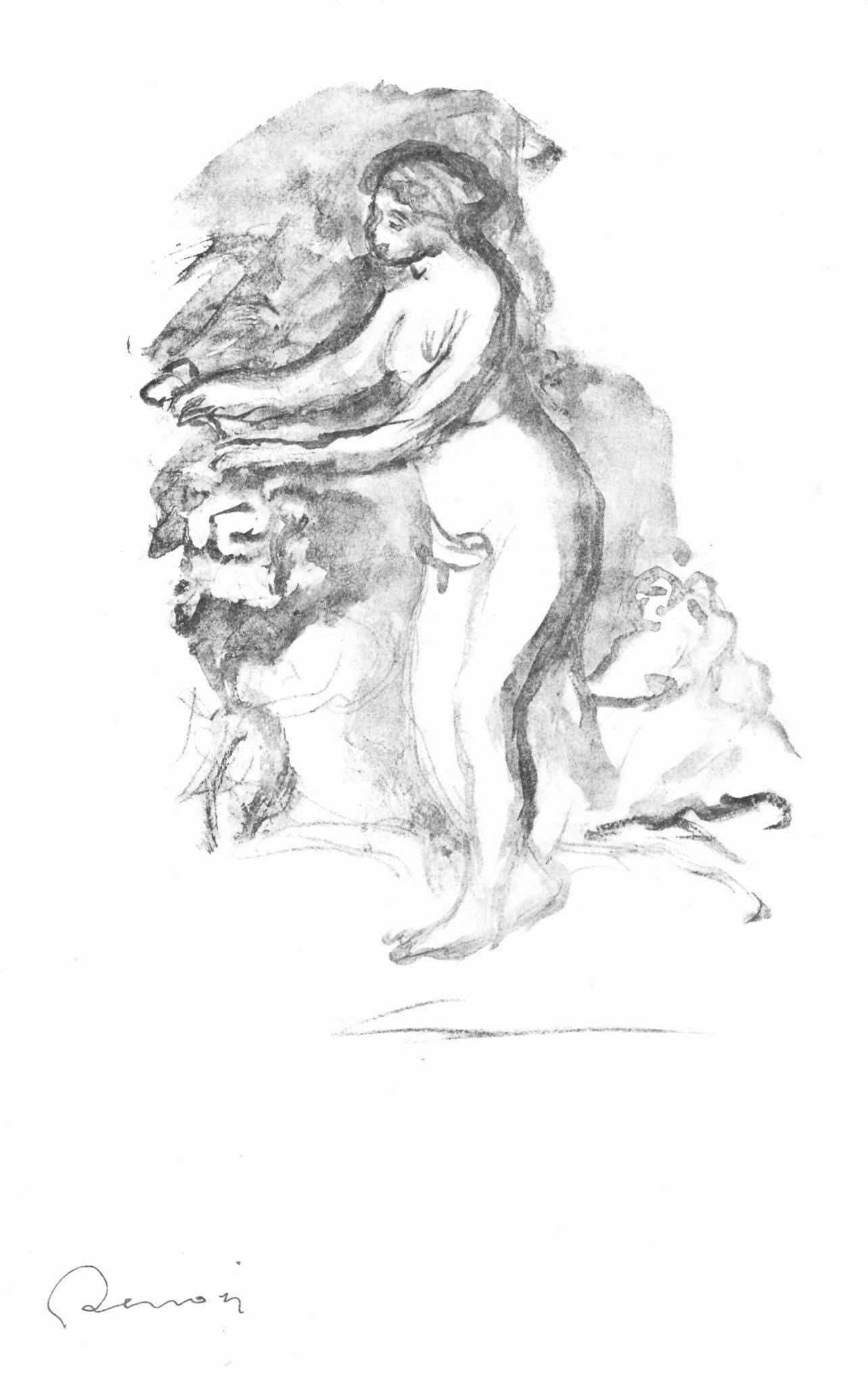 Pierre-Auguste Renoir, Femme Au Cep De Vigne, Les Lithographies De Renoir, Lithograph