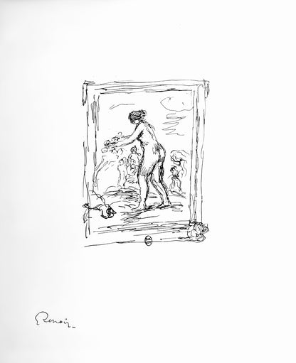 Pierre-Auguste Renoir, Femme Au Cep De Vigne, Les Lithographies De Renoir, Lithograph