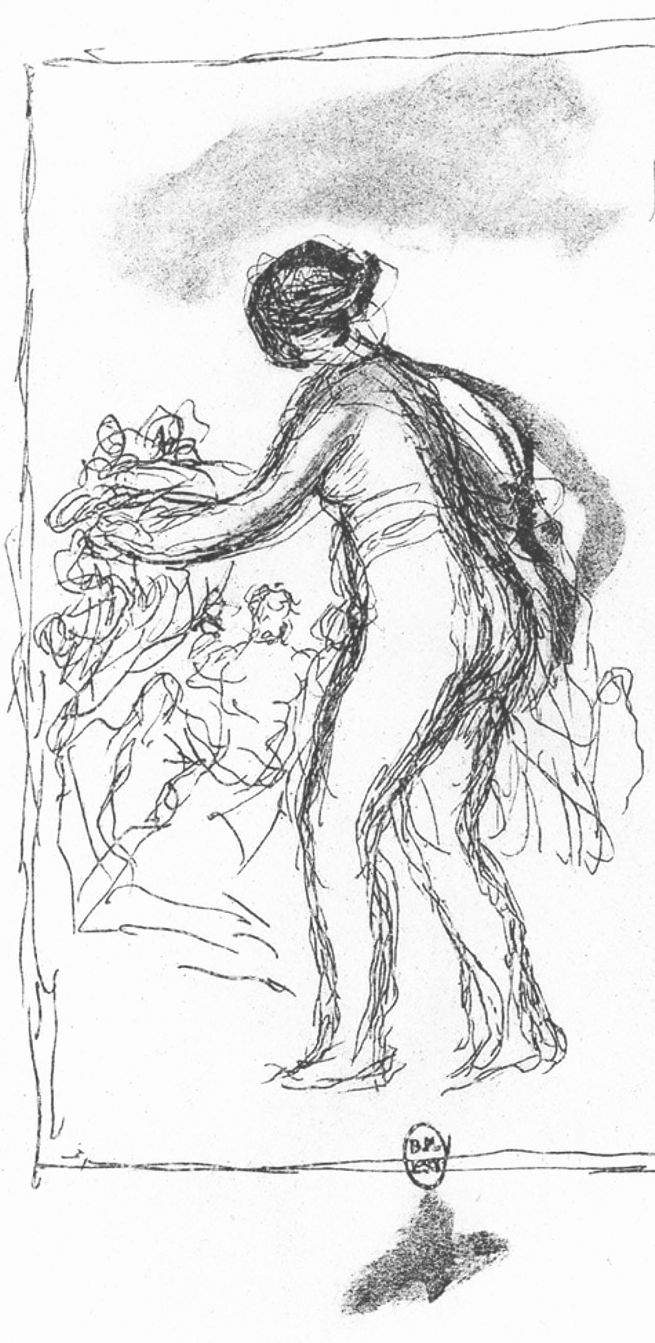 Pierre-Auguste Renoir, Femme Au Cep De Vigne, Les Lithographies De Renoir, Lithograph