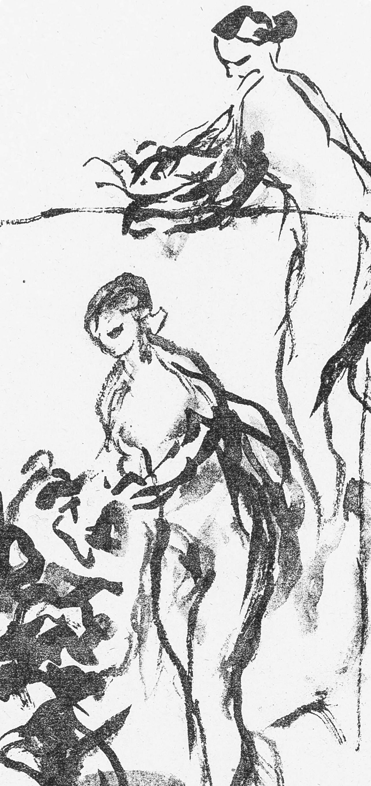 Pierre-Auguste Renoir, Femme Au Cep De Vigne, Les Lithographies De Renoir, Lithograph