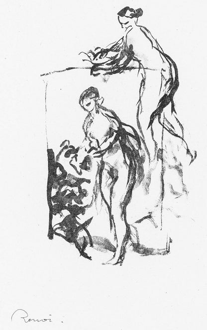 Pierre-Auguste Renoir, Femme Au Cep De Vigne, Les Lithographies De Renoir, Lithograph