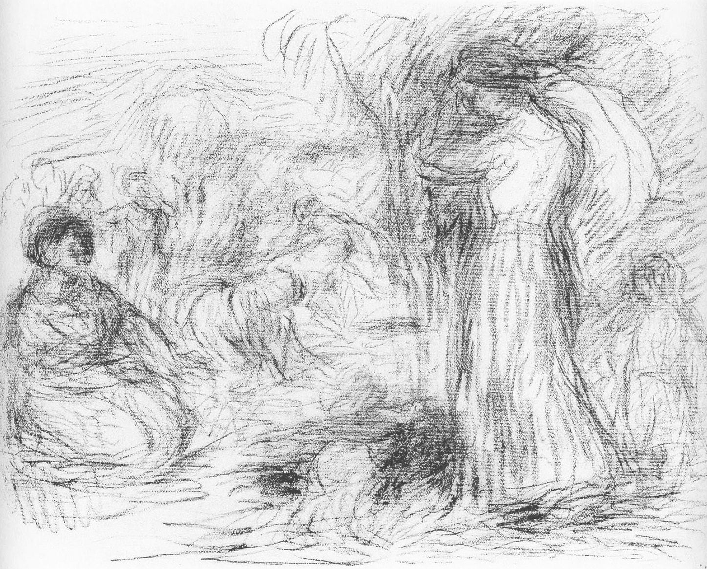 Pierre-Auguste Renoir, Les Laveuses, Les Lithographies De Renoir, Lithograph