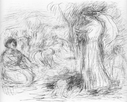 Pierre-Auguste Renoir, Les Laveuses, Les Lithographies De Renoir, Lithograph