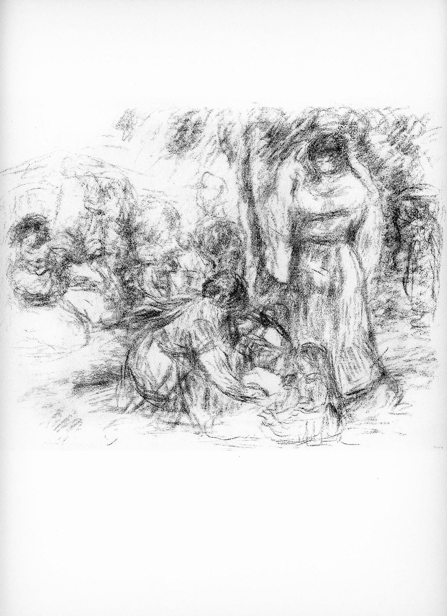 Pierre-Auguste Renoir, Les Laveuses, Les Lithographies De Renoir, Lithograph