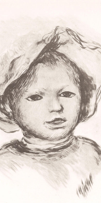 Pierre-Auguste Renoir, Pierre Renoir De Face, Les Lithographies De Renoir, Lithograph