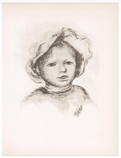 Pierre-Auguste Renoir, Pierre Renoir De Face, Les Lithographies De Renoir, Lithograph
