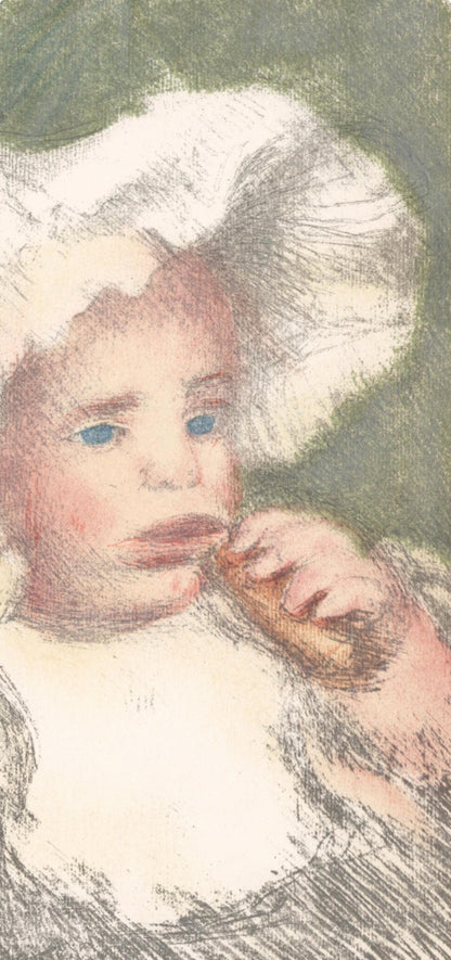 Pierre-Auguste Renoir, Lenfant Au Biscuit, Les Lithographies De Renoir, Lithograph