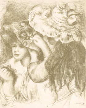 Pierre-Auguste Renoir, Le Chapeau Pingl, Les Lithographies De Renoir, Lithograph