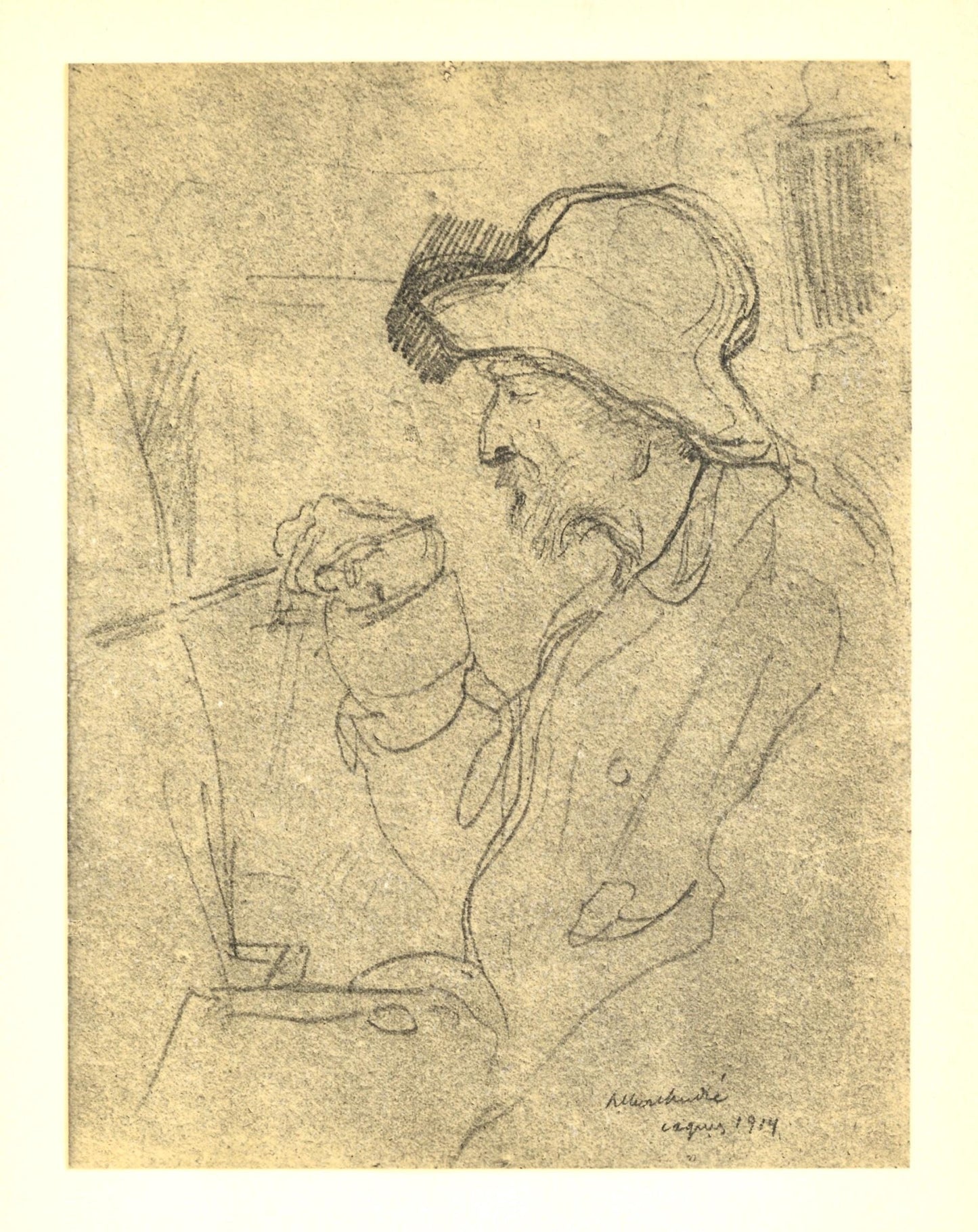 Albert Andr, Portrait De Auguste Renoir, Les Lithographies De Renoir, Lithograph
