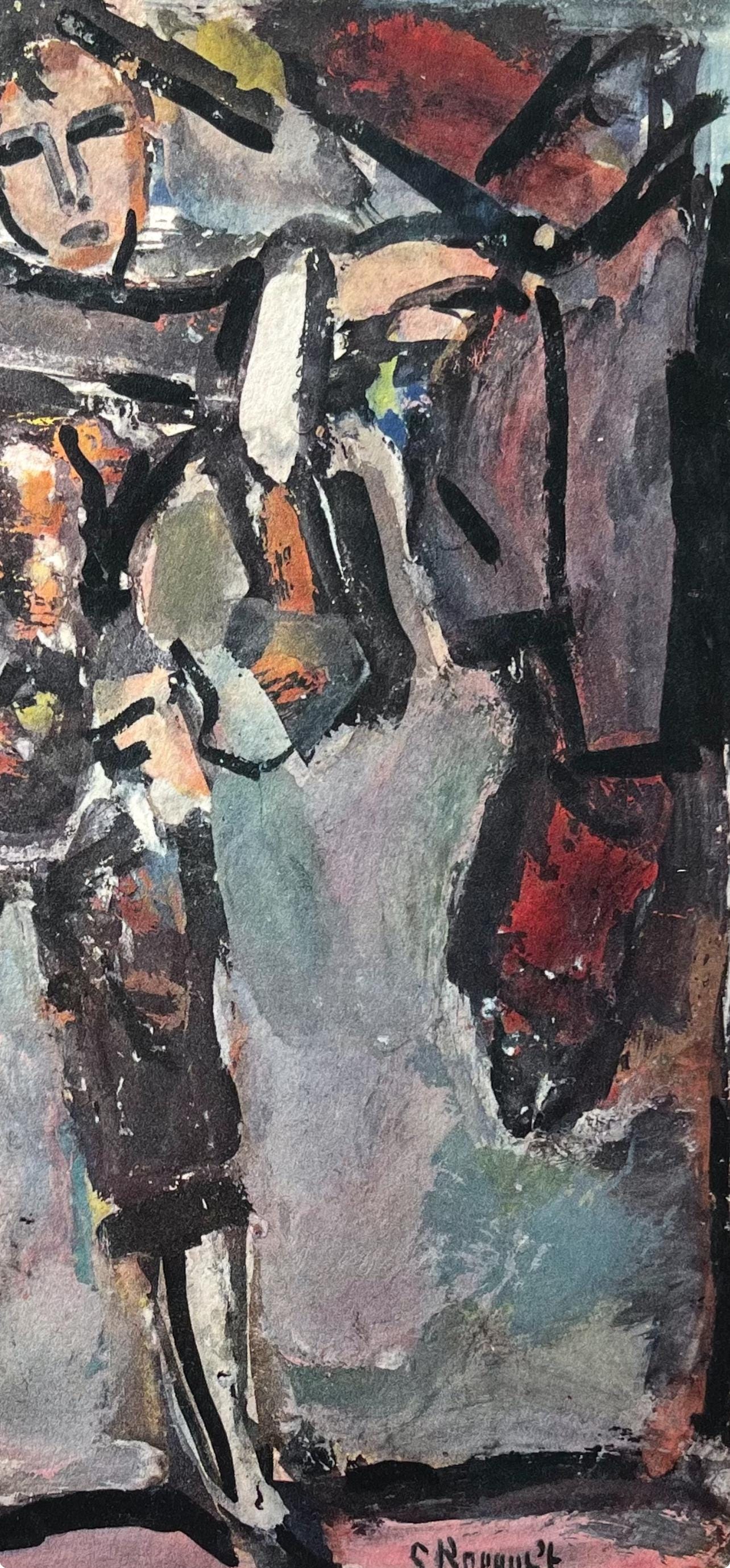 Georges Rouault, Arlequin, Divertissement, Ditions De La Revue Verve, Lithograph