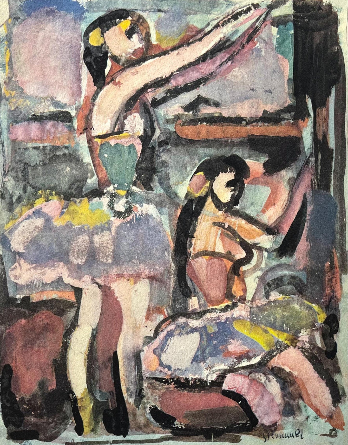 Georges Rouault, Danseuses, Divertissement, Ditions De La Revue Verve, Lithograph